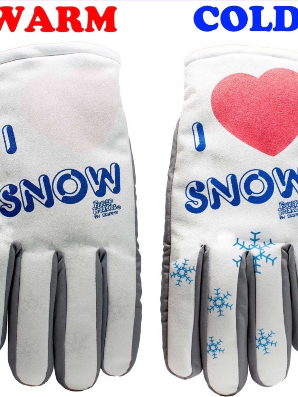 Freezie Freakies I ♥️ SNOW Gloves Size Small - Picture 6 of 6